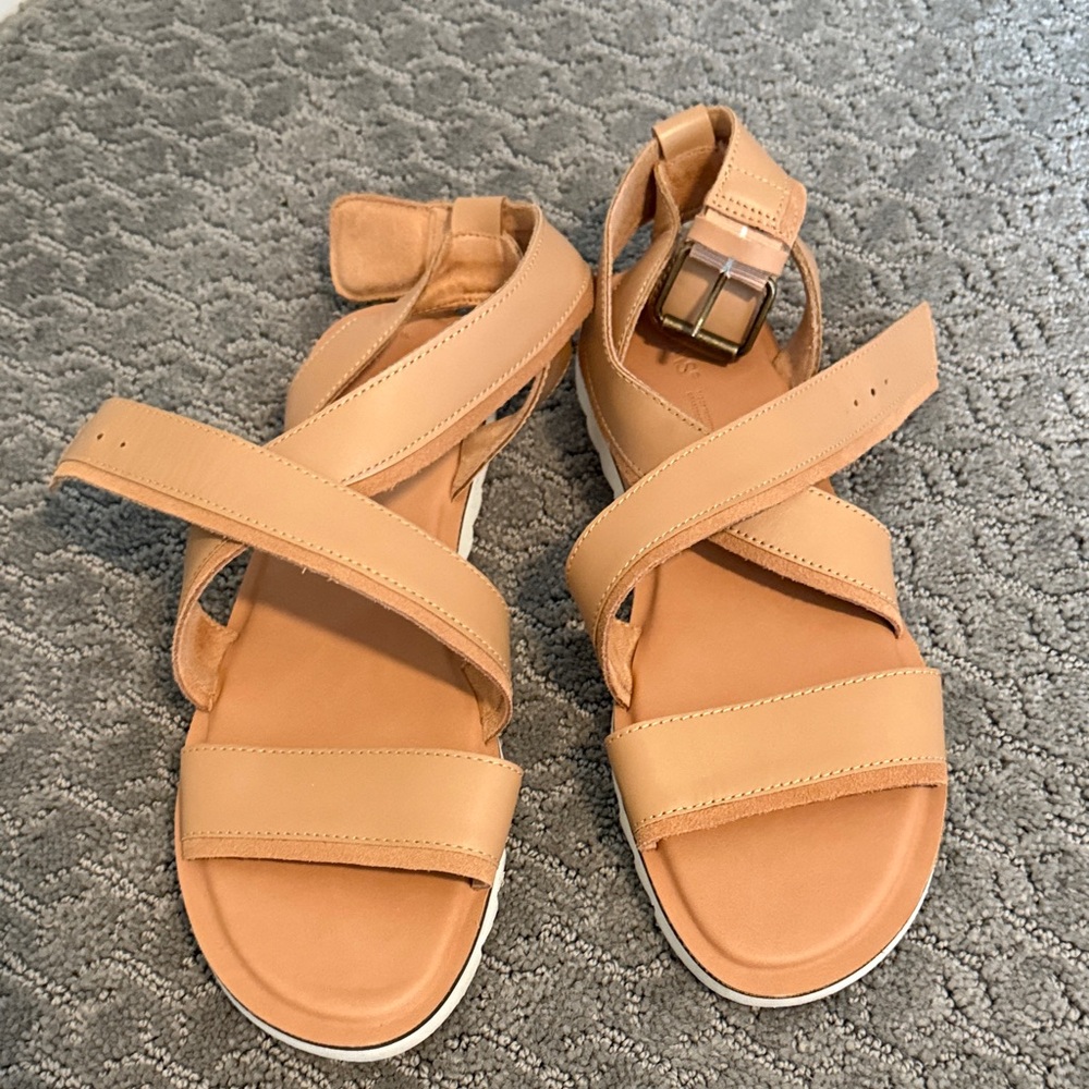 TOMS Tan Strappy Sandals